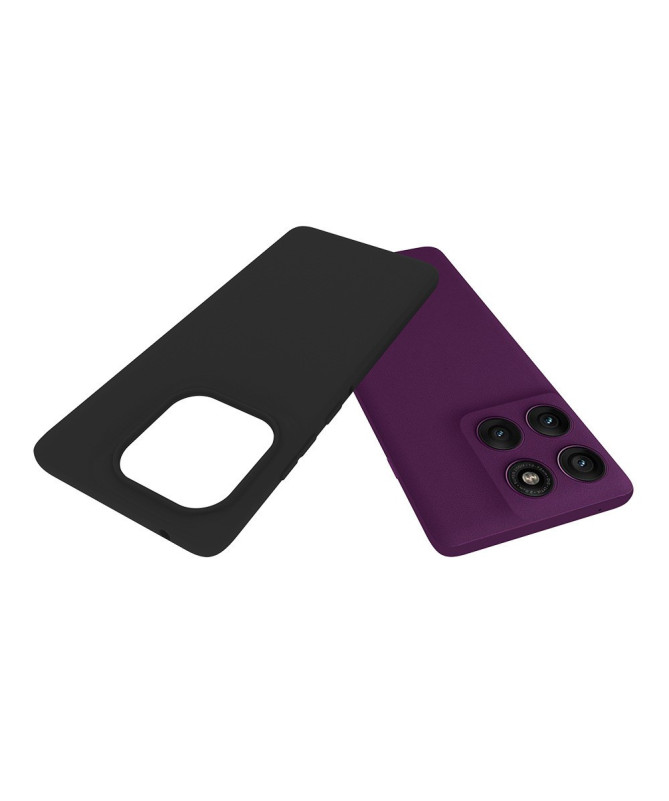 Motorola Edge 60 Pro | Coque Noire Mat avec Verre Trempé