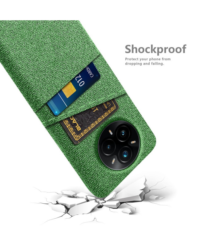 Coque Realme 14 Pro Plus 5G en Tissu avec Double Rangement