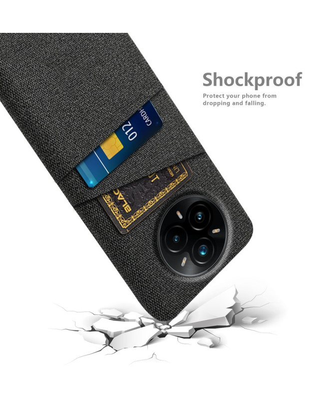 Coque Realme 14 Pro Plus 5G en Tissu avec Double Rangement