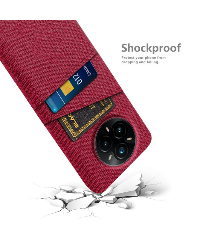 Coque Realme 14 Pro Plus 5G en Tissu avec Double Rangement