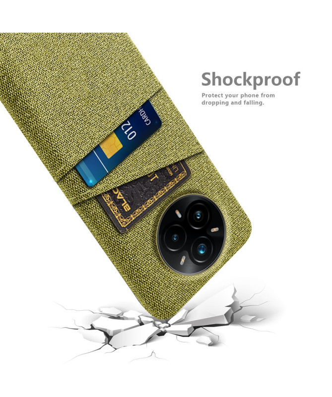 Coque Realme 14 Pro Plus 5G en Tissu avec Double Rangement