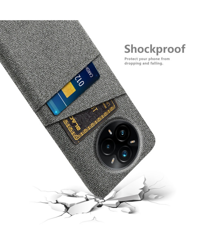 Coque Realme 14 Pro Plus 5G en Tissu avec Double Rangement