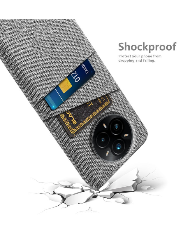 Coque Realme 14 Pro Plus 5G en Tissu avec Double Rangement
