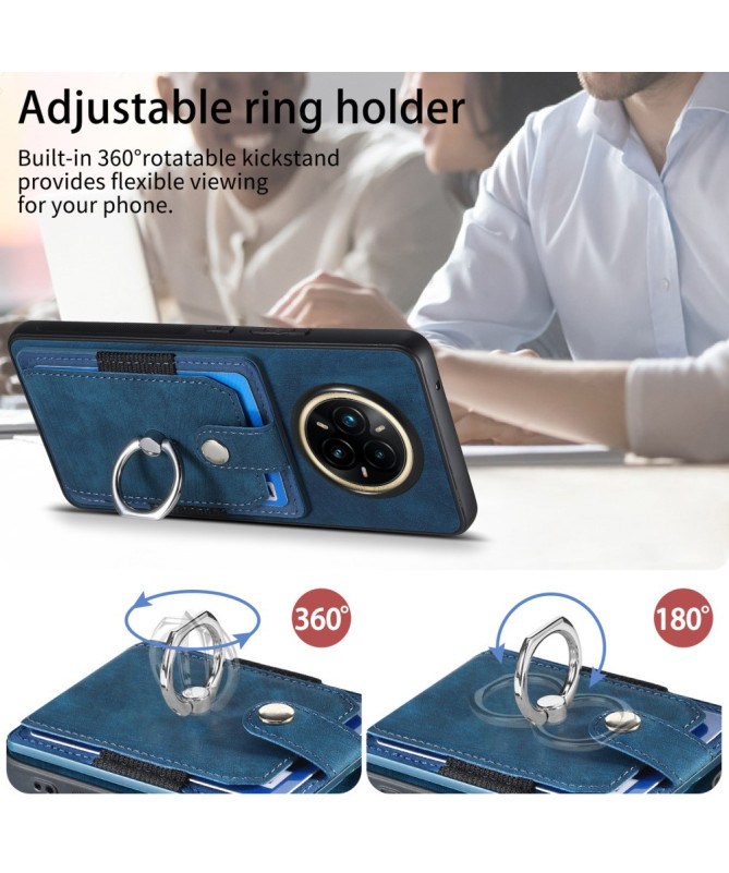 ORSO | Coque Realme 14 Pro Plus 5G avec porte-cartes et anneau