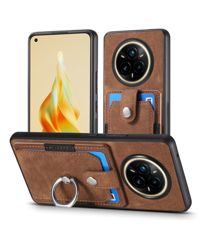 ORSO | Coque Realme 14 Pro Plus 5G avec porte-cartes et anneau