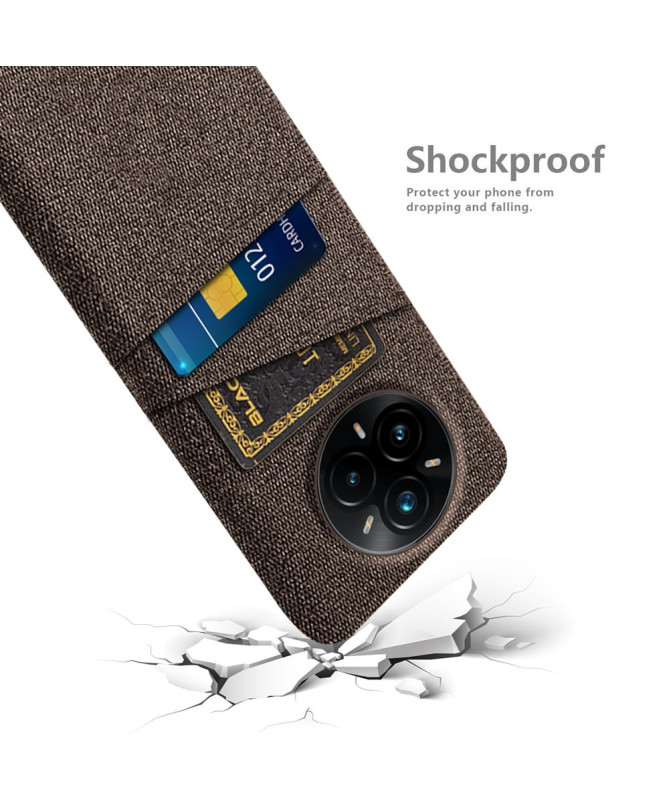 Coque Realme 14 Pro Plus 5G en Tissu avec Double Rangement