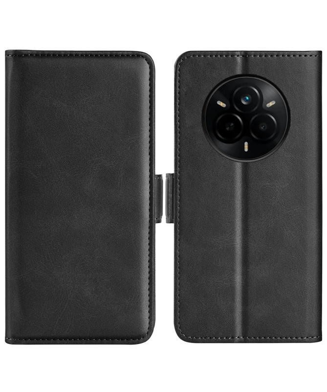 Étui Realme 14 Pro Plus 5G portefeuille revêtement simili cuir mat