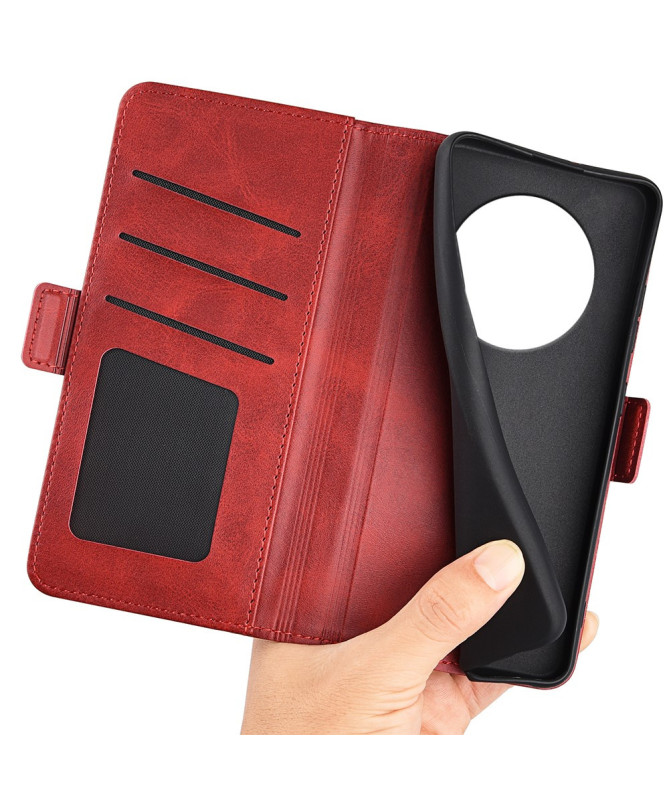 Étui Realme 14 Pro Plus 5G portefeuille revêtement simili cuir mat