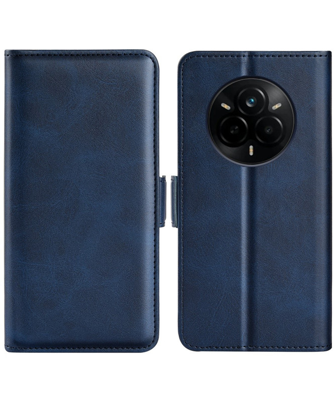 Étui Realme 14 Pro Plus 5G portefeuille revêtement simili cuir mat