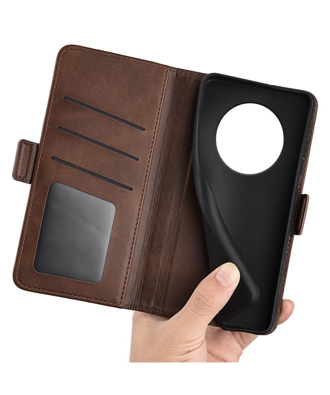 Étui Realme 14 Pro Plus 5G portefeuille revêtement simili cuir mat