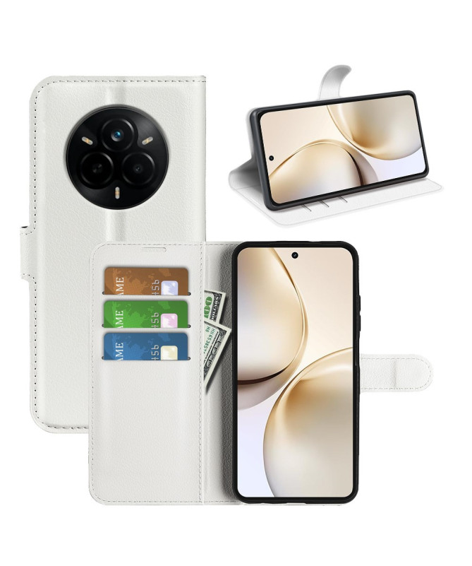 Housse Realme 14 Pro Plus 5G portefeuille style cuir