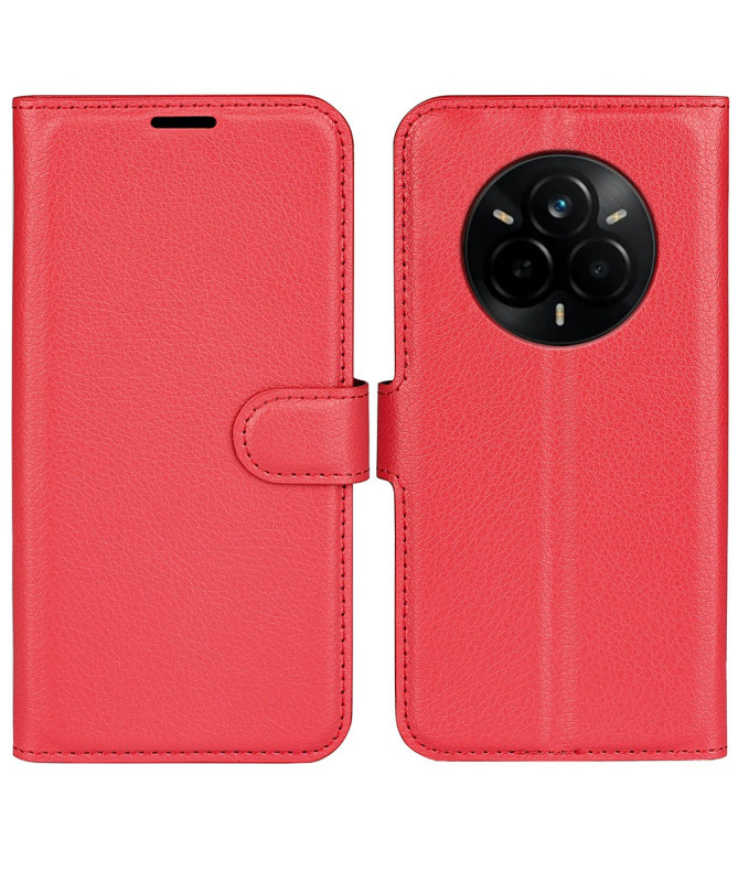 Housse Realme 14 Pro Plus 5G portefeuille style cuir