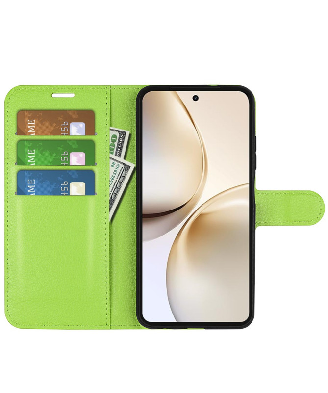 Housse Realme 14 Pro Plus 5G portefeuille style cuir
