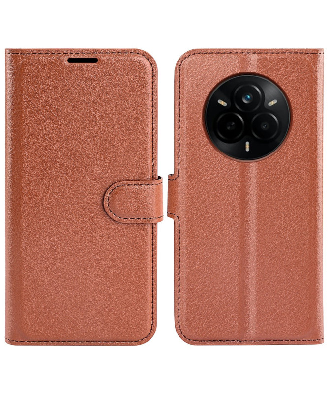 Housse Realme 14 Pro Plus 5G portefeuille style cuir