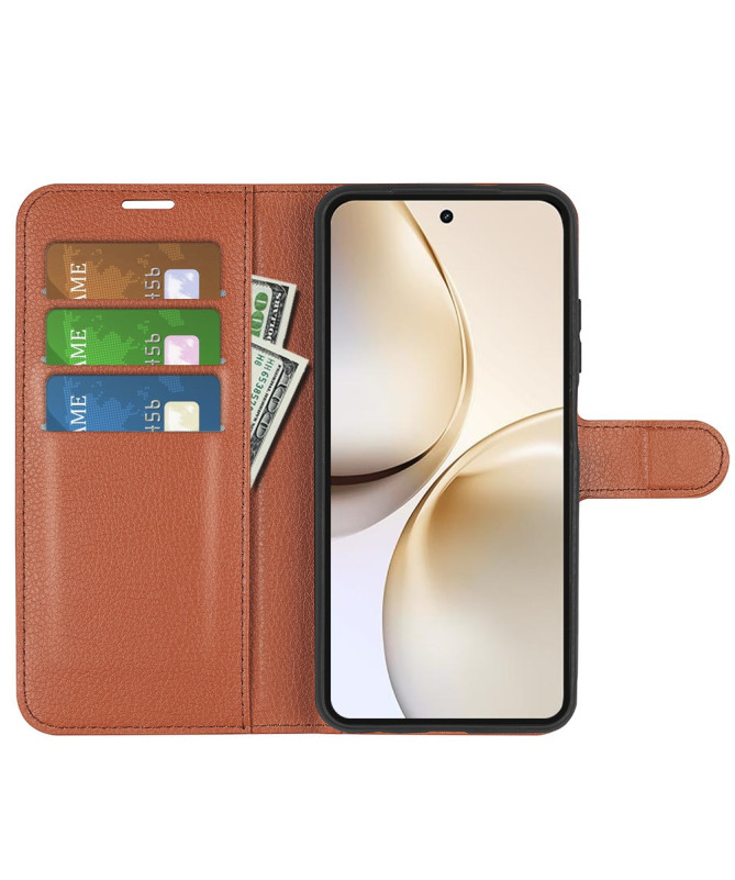 Housse Realme 14 Pro Plus 5G portefeuille style cuir
