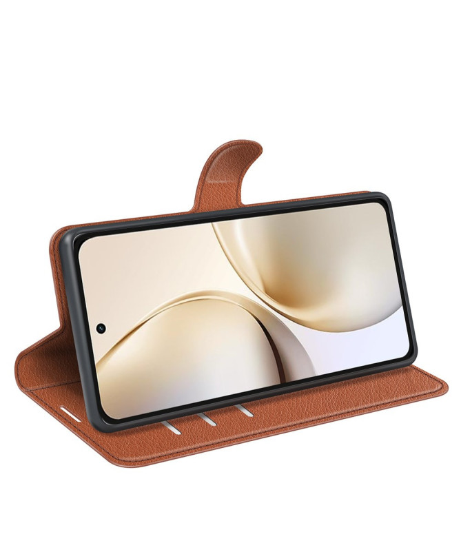 Housse Realme 14 Pro Plus 5G portefeuille style cuir