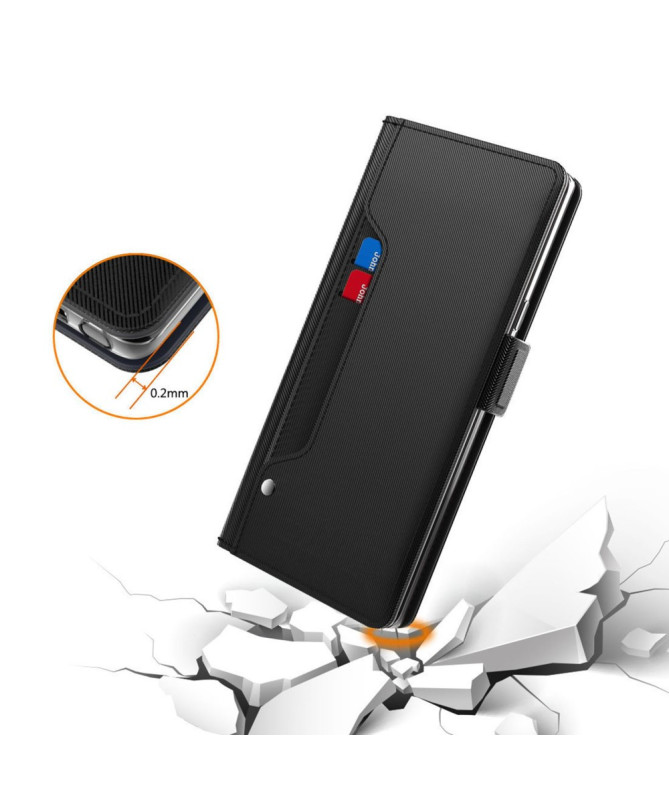 Housse Realme 14 Pro Plus 5G premium porte cartes avec miroir