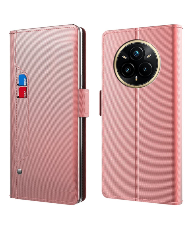 Housse Realme 14 Pro Plus 5G premium porte cartes avec miroir