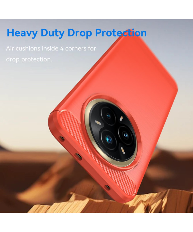 Coque Realme 14 Pro Plus 5G flexible effet brossé
