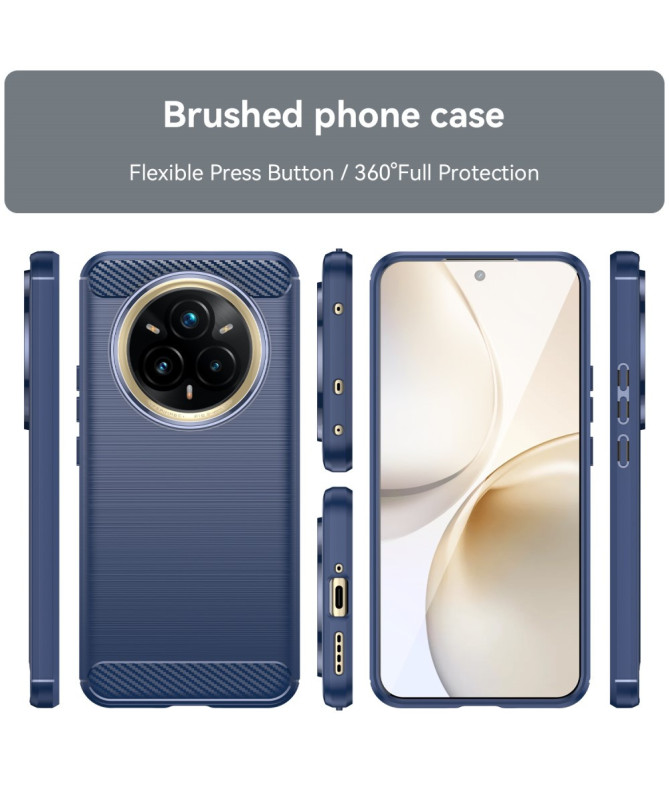 Coque Realme 14 Pro Plus 5G flexible effet brossé