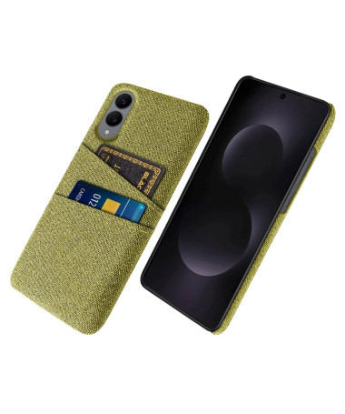 Coque Samsung Galaxy S25 Edge en Tissu avec Double Rangement