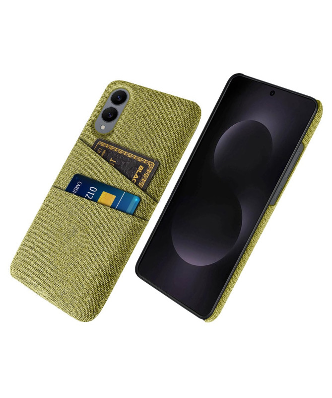 Coque Samsung Galaxy S25 Edge en Tissu avec Double Rangement