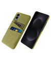 Coque Samsung Galaxy S25 Edge en Tissu avec Double Rangement