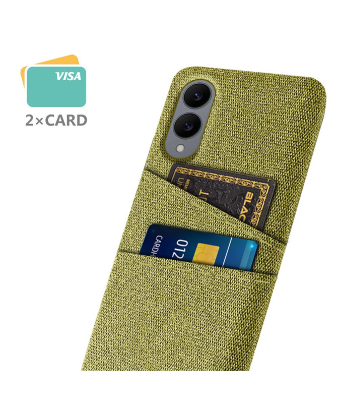 Coque Samsung Galaxy S25 Edge en Tissu avec Double Rangement