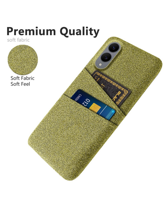 Coque Samsung Galaxy S25 Edge en Tissu avec Double Rangement
