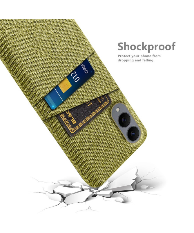 Coque Samsung Galaxy S25 Edge en Tissu avec Double Rangement