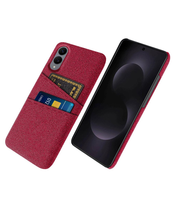 Coque Samsung Galaxy S25 Edge en Tissu avec Double Rangement