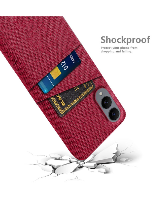 Coque Samsung Galaxy S25 Edge en Tissu avec Double Rangement