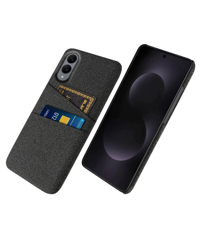 Coque Samsung Galaxy S25 Edge en Tissu avec Double Rangement