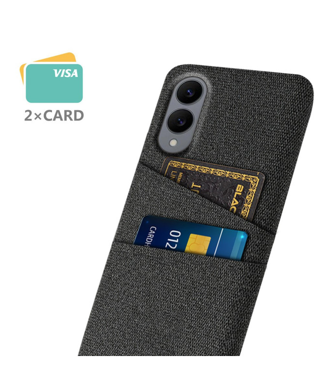 Coque Samsung Galaxy S25 Edge en Tissu avec Double Rangement