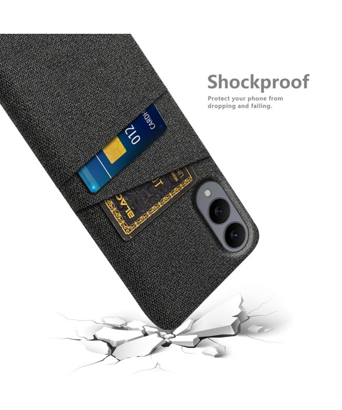 Coque Samsung Galaxy S25 Edge en Tissu avec Double Rangement