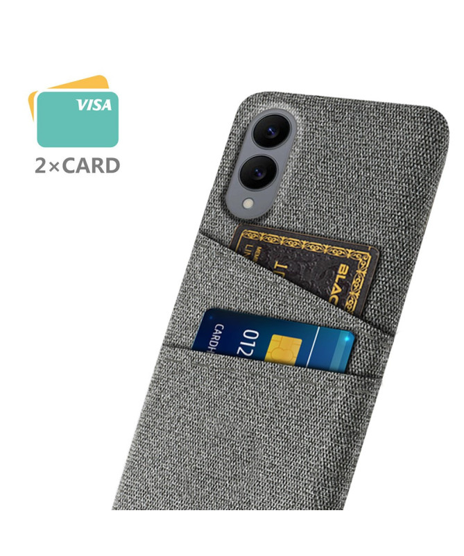 Coque Samsung Galaxy S25 Edge en Tissu avec Double Rangement