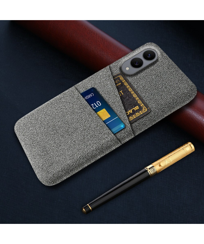 Coque Samsung Galaxy S25 Edge en Tissu avec Double Rangement