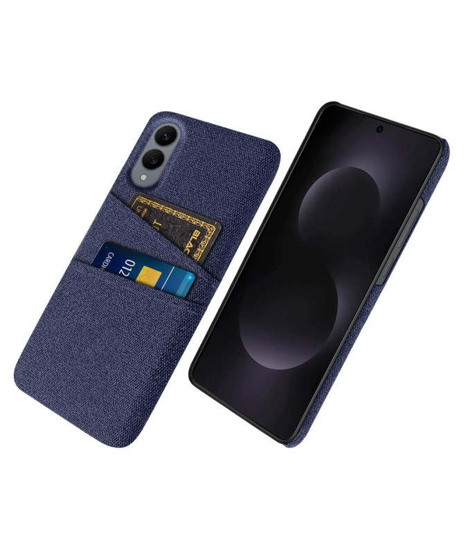 Coque Samsung Galaxy S25 Edge en Tissu avec Double Rangement