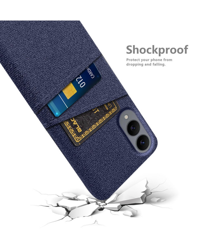 Coque Samsung Galaxy S25 Edge en Tissu avec Double Rangement