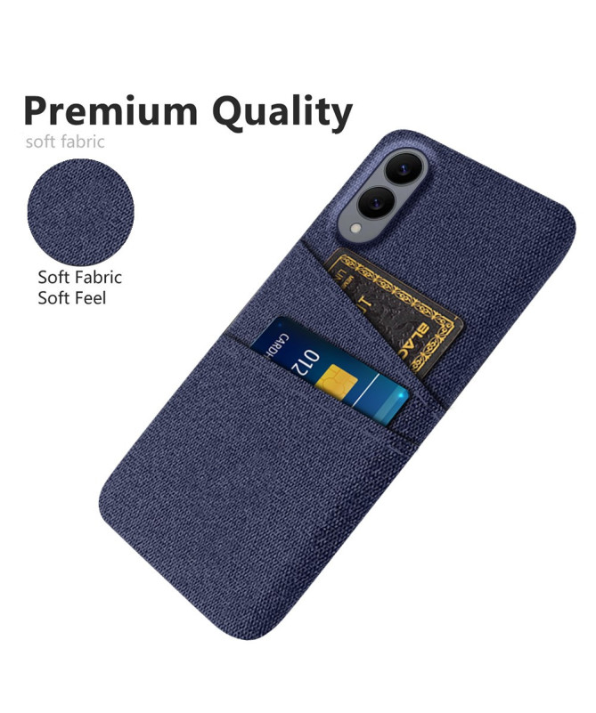 Coque Samsung Galaxy S25 Edge en Tissu avec Double Rangement