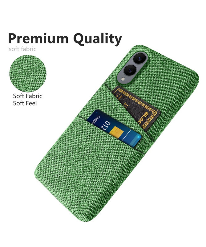 Coque Samsung Galaxy S25 Edge en Tissu avec Double Rangement