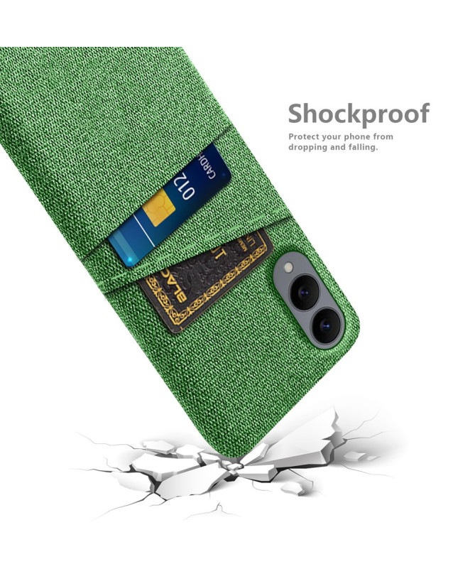 Coque Samsung Galaxy S25 Edge en Tissu avec Double Rangement