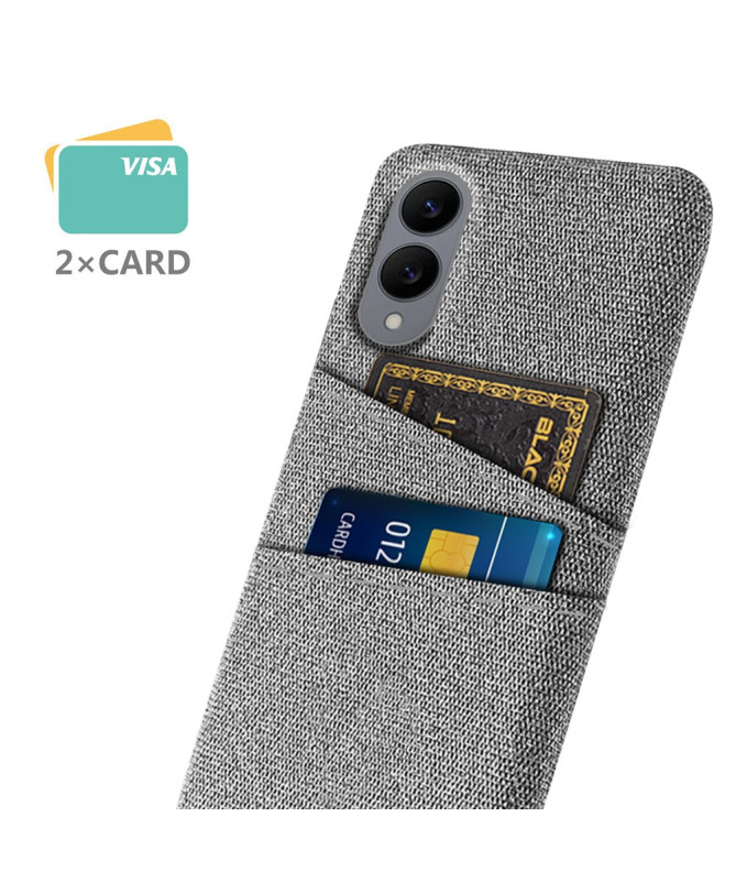 Coque Samsung Galaxy S25 Edge en Tissu avec Double Rangement