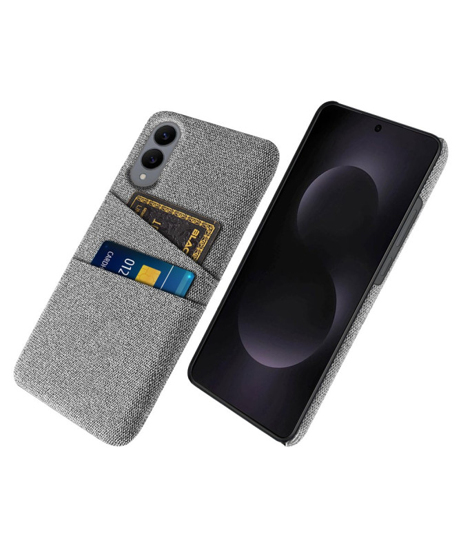 Coque Samsung Galaxy S25 Edge en Tissu avec Double Rangement