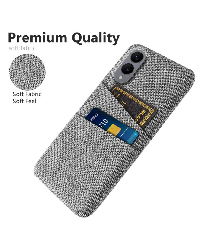 Coque Samsung Galaxy S25 Edge en Tissu avec Double Rangement