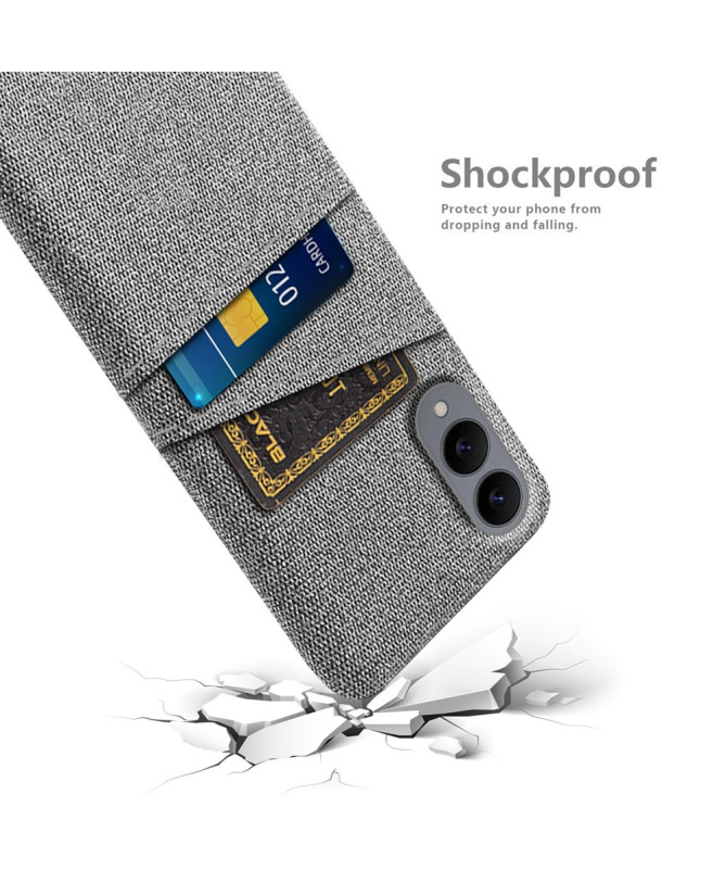 Coque Samsung Galaxy S25 Edge en Tissu avec Double Rangement