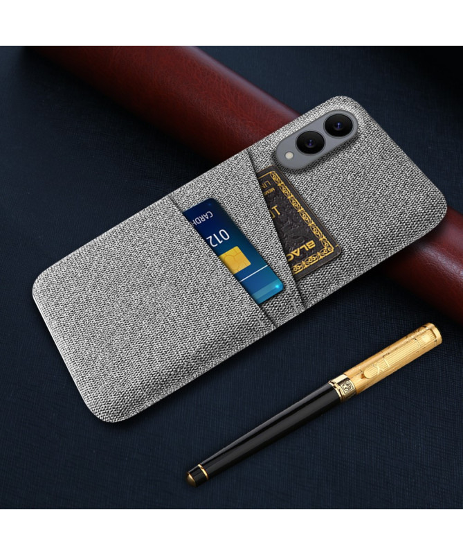 Coque Samsung Galaxy S25 Edge en Tissu avec Double Rangement