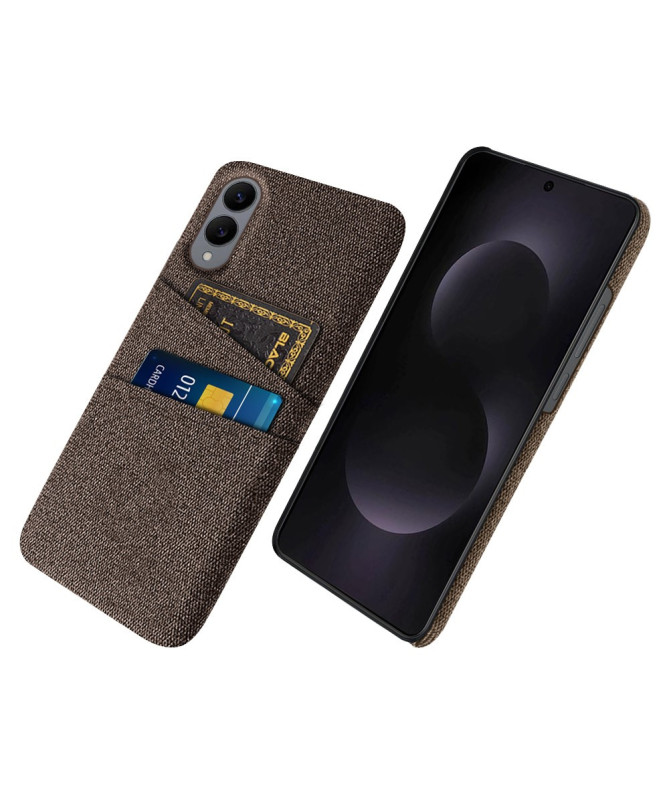 Coque Samsung Galaxy S25 Edge en Tissu avec Double Rangement