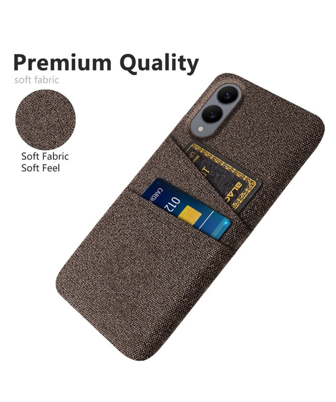 Coque Samsung Galaxy S25 Edge en Tissu avec Double Rangement