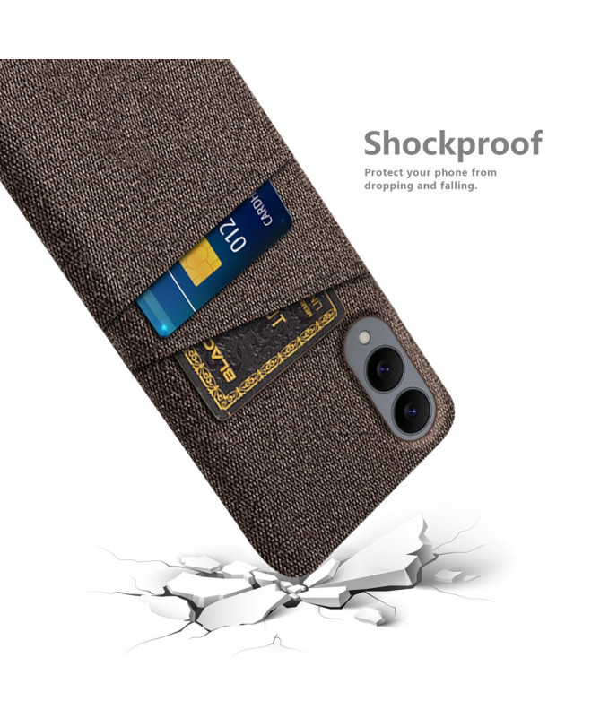 Coque Samsung Galaxy S25 Edge en Tissu avec Double Rangement